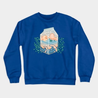 Cozy Ocean Milk Crewneck Sweatshirt